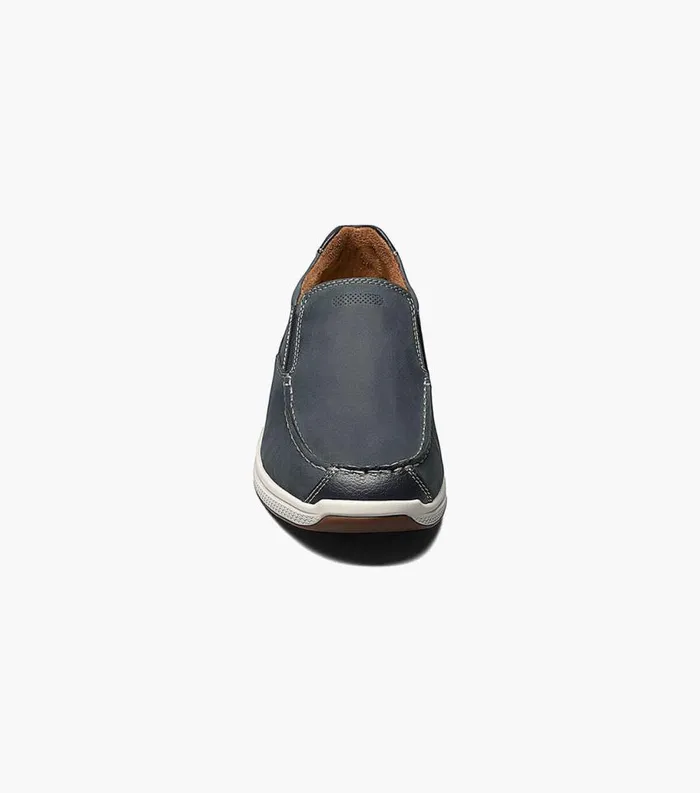Men Great Lakes Moc Toe Slip On Indigo Florsheim Casual Shoes