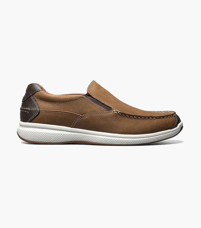 Men Great Lakes Moc Toe Slip On Stone Florsheim Casual Shoes