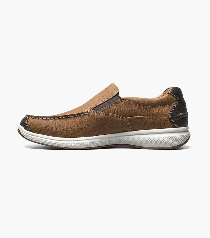 Men Great Lakes Moc Toe Slip On Stone Florsheim Casual Shoes