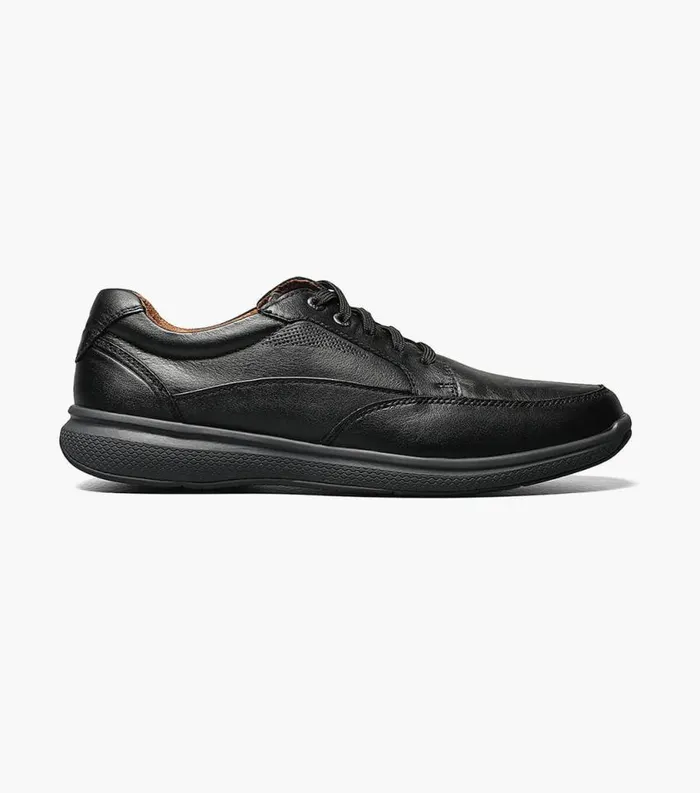 Men Great Lakes Moc Toe Walk Black Tumbled Florsheim Casual Shoes
