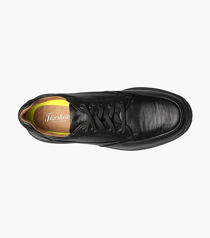 Men Great Lakes Moc Toe Walk Black Tumbled Florsheim Casual Shoes