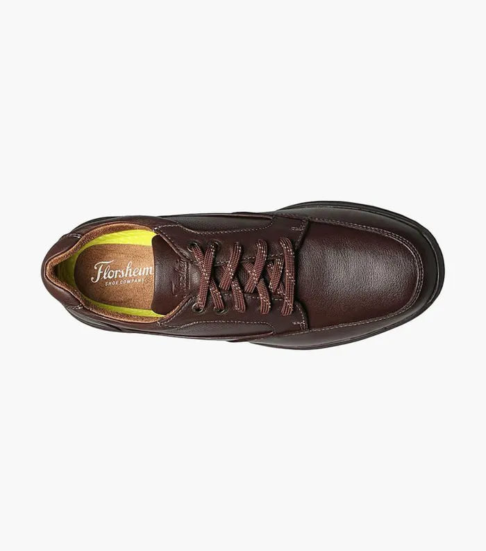 Men Great Lakes Moc Toe Walk Brown Tumbled Florsheim Casual Shoes