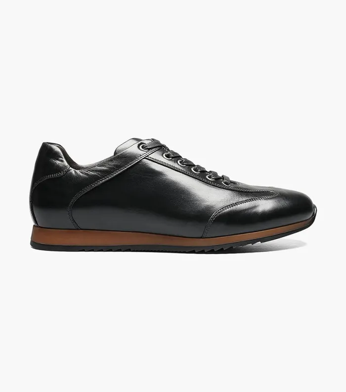 Men Greenwich Wingtip Lace Up Sneaker Black Florsheim Dress Shoes