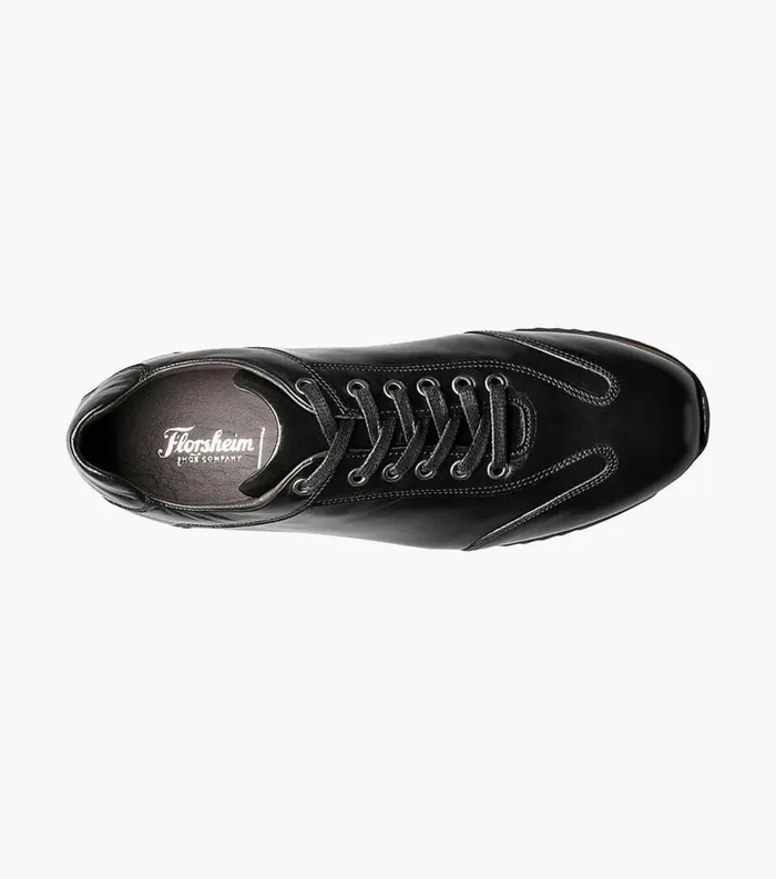 Men Greenwich Wingtip Lace Up Sneaker Black Florsheim Dress Shoes