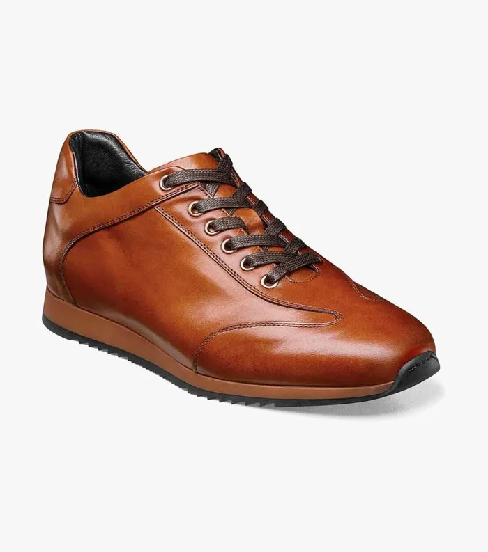 Men Greenwich Wingtip Lace Up Sneaker Cognac Florsheim Dress Shoes