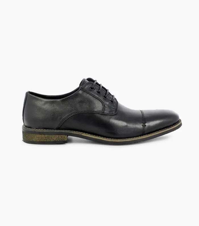 Men Hanlan Cap Toe Oxford Black Florsheim Dress Shoes
