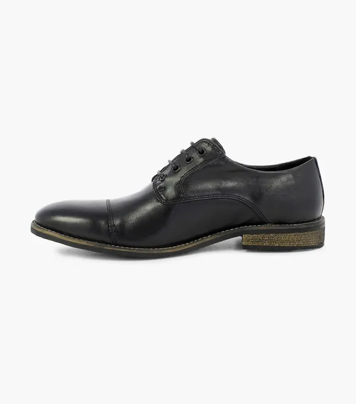 Men Hanlan Cap Toe Oxford Black Florsheim Dress Shoes