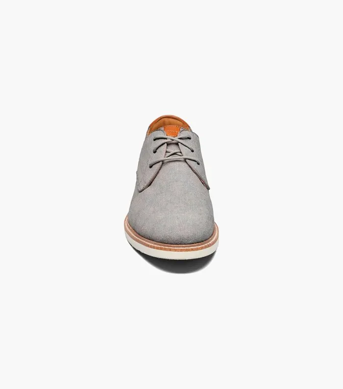 Men Highland Canvas Plain Toe Oxford Gray Florsheim Casual Shoes