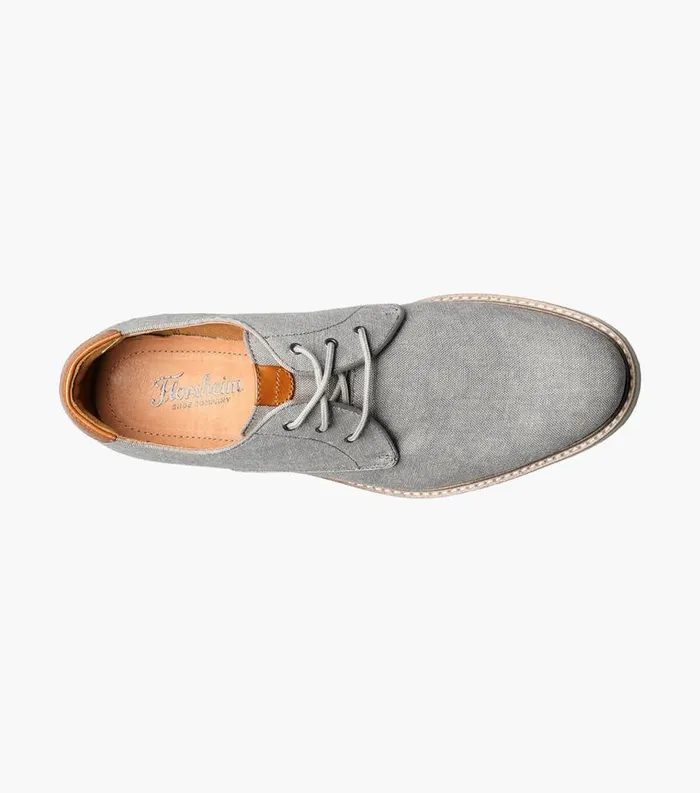 Men Highland Canvas Plain Toe Oxford Gray Florsheim Casual Shoes