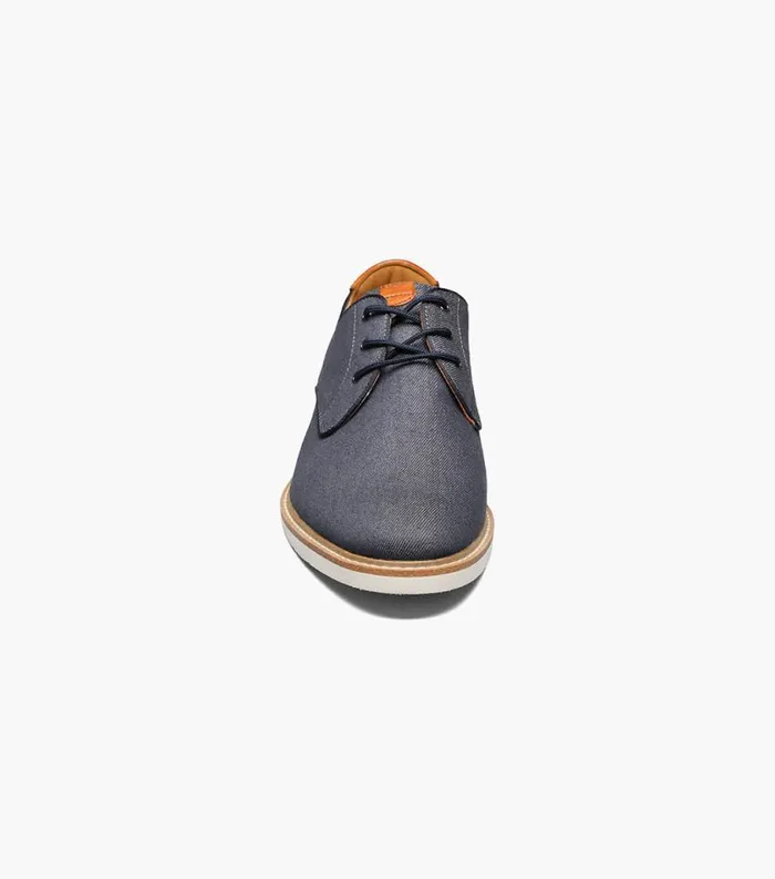 Men Highland Canvas Plain Toe Oxford Navy Florsheim Casual Shoes