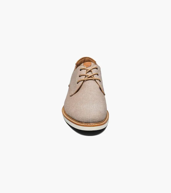 Men Highland Canvas Plain Toe Oxford Sand Florsheim Casual Shoes