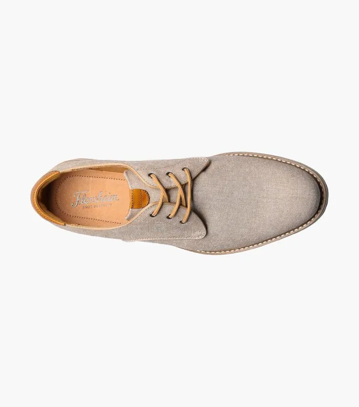 Men Highland Canvas Plain Toe Oxford Sand Florsheim Casual Shoes