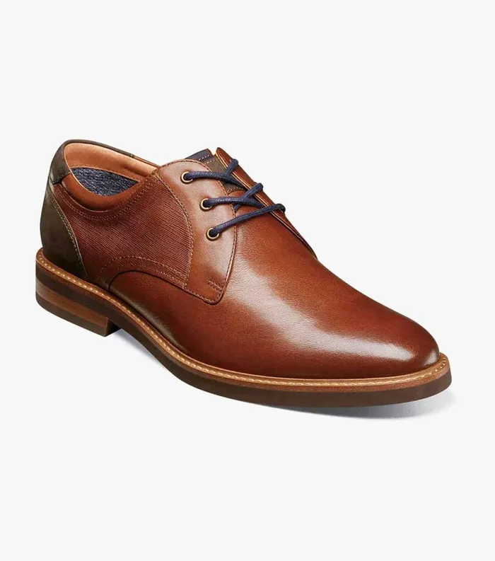 Men Highland II Plain Toe Oxford Cognac Florsheim Casual Shoes