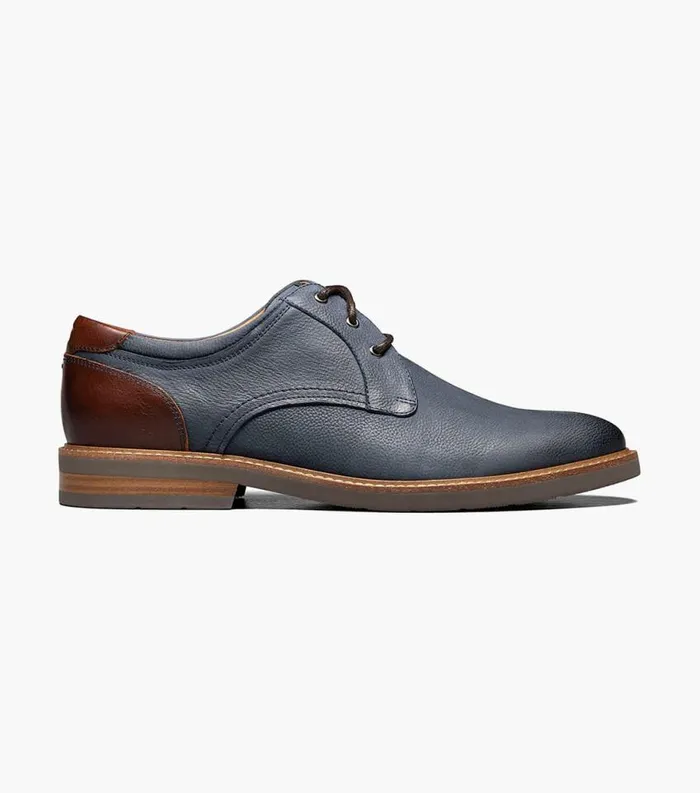 Men Highland II Plain Toe Oxford Navy Florsheim Casual Shoes