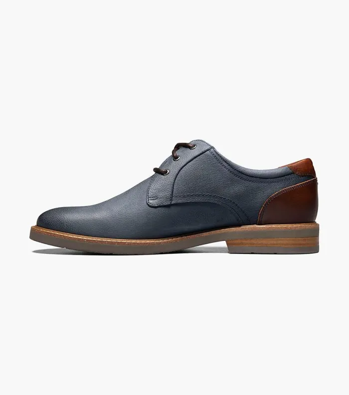 Men Highland II Plain Toe Oxford Navy Florsheim Casual Shoes