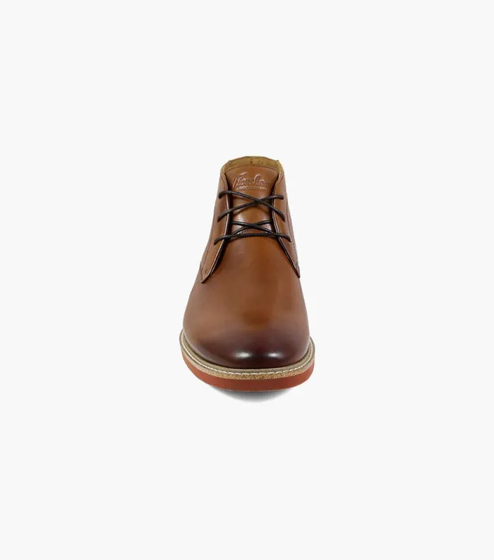 Men Highland Plain Toe Chukka Boot Cognac Florsheim Casual Shoes