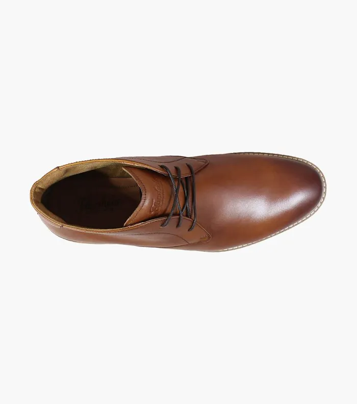 Men Highland Plain Toe Chukka Boot Cognac Florsheim Casual Shoes