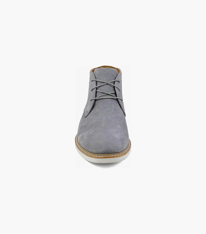 Men Highland Plain Toe Chukka Boot Gray Suede Florsheim Casual Shoes