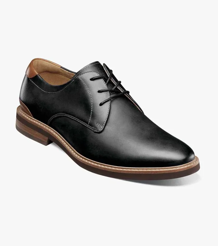 Men Highland Plain Toe Oxford Black Ch Florsheim Casual Shoes