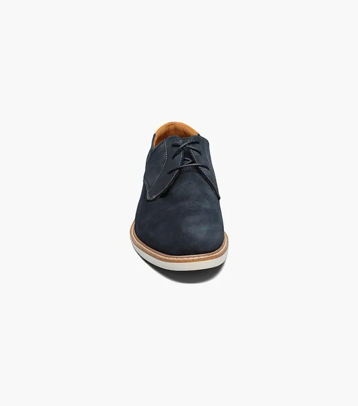 Men Highland Plain Toe Oxford Navy Suede Florsheim Casual Shoes