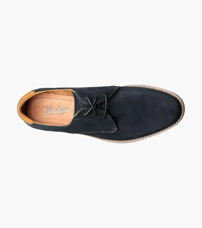 Men Highland Plain Toe Oxford Navy Suede Florsheim Casual Shoes