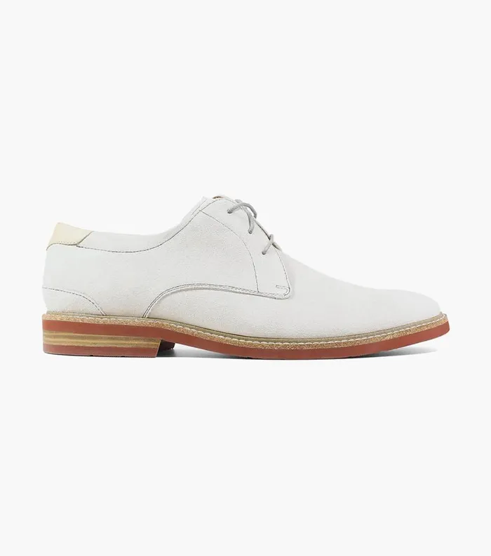 Men Highland Plain Toe Oxford White Florsheim Casual Shoes