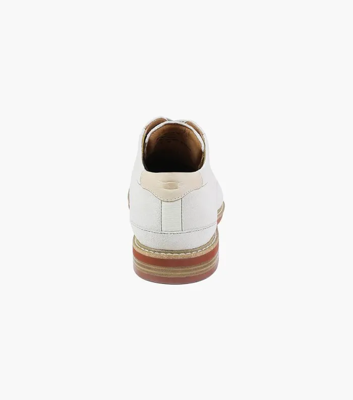 Men Highland Plain Toe Oxford White Florsheim Casual Shoes