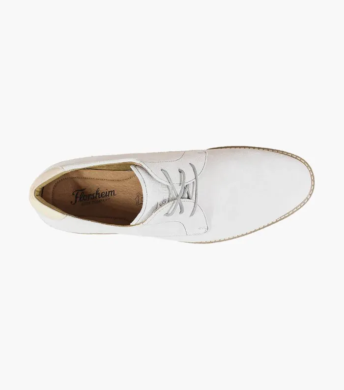 Men Highland Plain Toe Oxford White Florsheim Casual Shoes