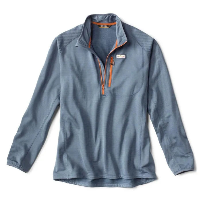 Men Horseshoe Hills QuarterZip Fleece Pullover Bluestone Orvis Fleece