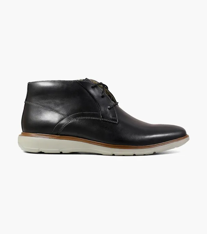 Men Ignight Plain Toe Chukka Boot Black Florsheim Casual Shoes
