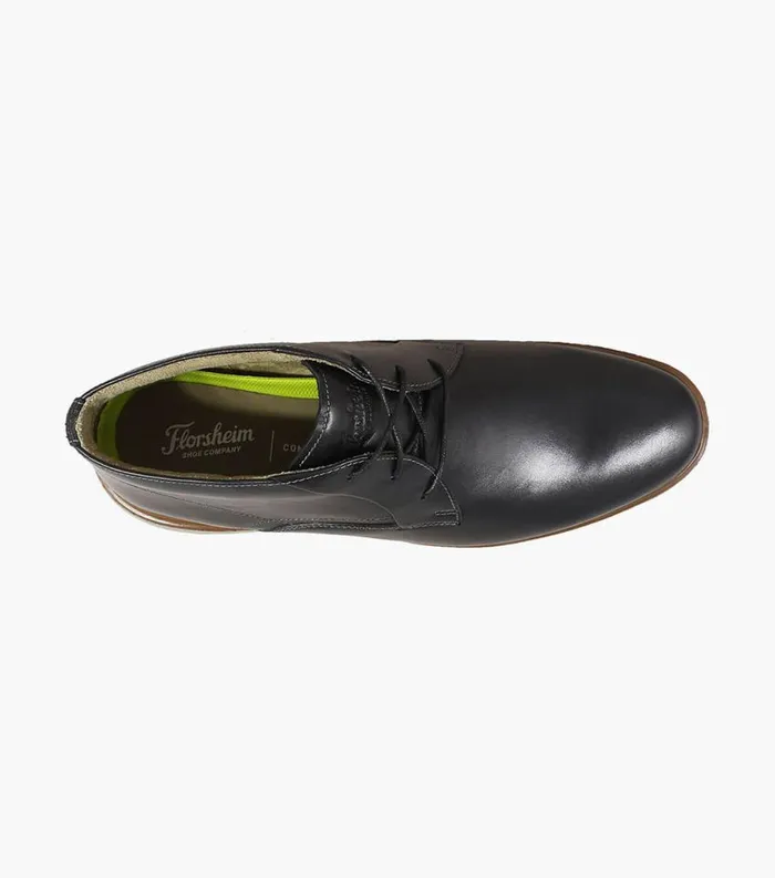 Men Ignight Plain Toe Chukka Boot Black Florsheim Casual Shoes