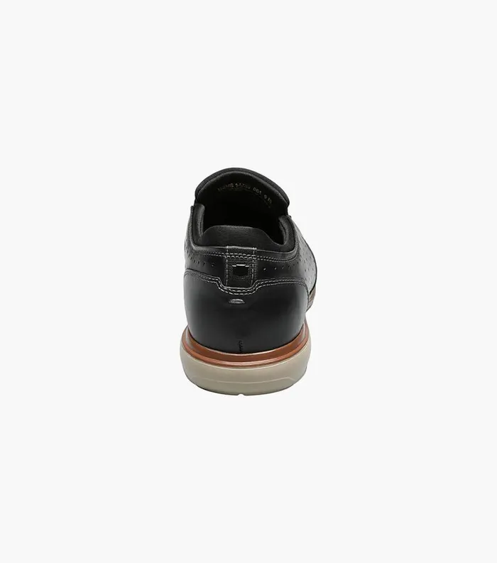 Men Ignight Plain Toe Slip On Black Florsheim Casual Shoes