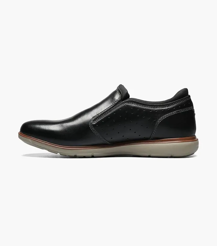 Men Ignight Plain Toe Slip On Black Florsheim Casual Shoes