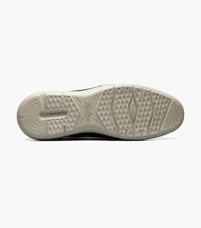 Men Ignight Plain Toe Slip On Black Florsheim Casual Shoes