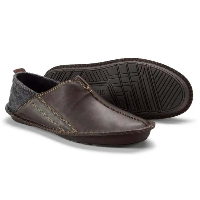 Men IndoorOutdoor Slippers Brown Charcoal Orvis Slippers