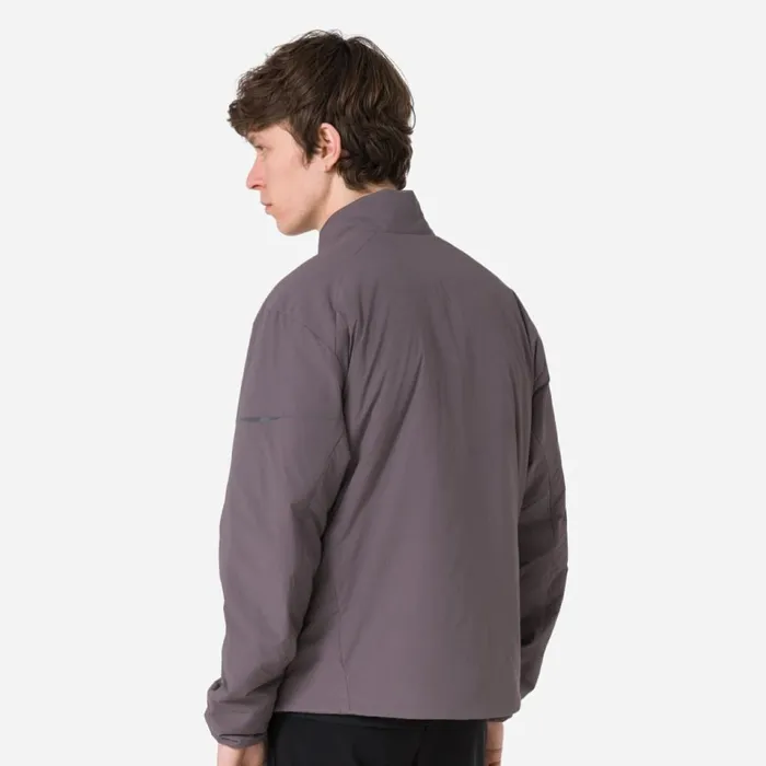 Men Insulated Jacket Blackgreyolive Greenmushroom Greywrought Iron Mercury Rapha Jackets and Vests