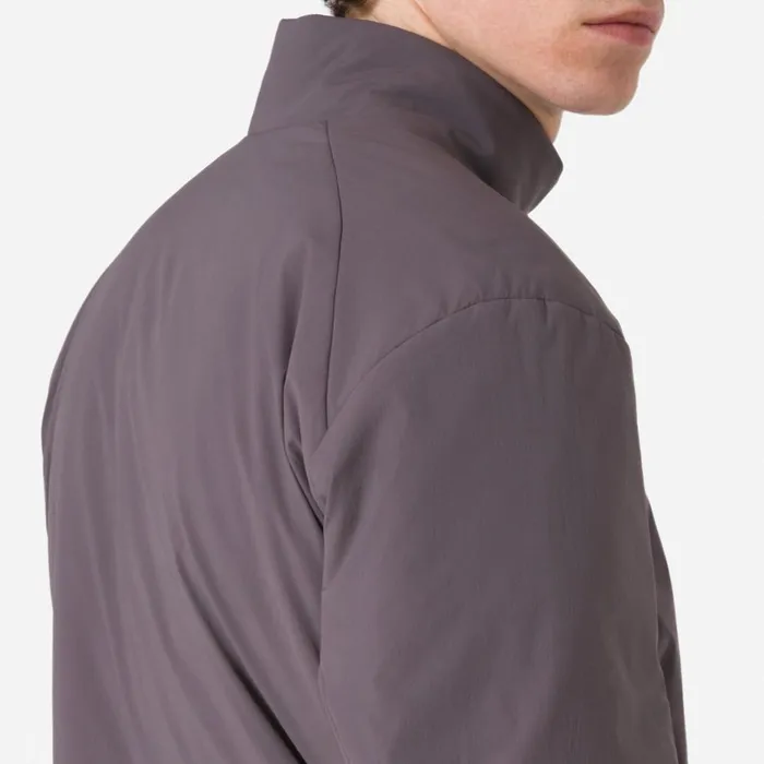 Men Insulated Jacket Blackgreyolive Greenmushroom Greywrought Iron Mercury Rapha Jackets and Vests