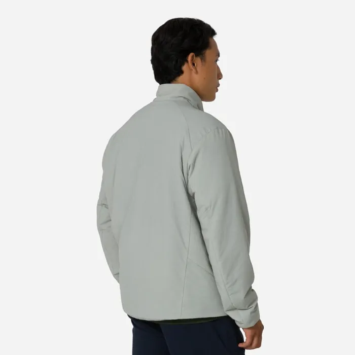 Men Insulated Jacket Blackgreyolive Greenmushroom Greywrought Iron Mercury Rapha Jackets and Vests