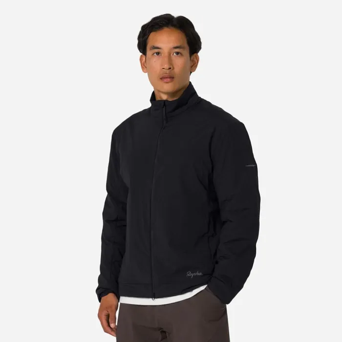 Men Insulated Jacket Blackgreyolive Greenmushroom Greywrought Iron Mercury Rapha Jackets and Vests
