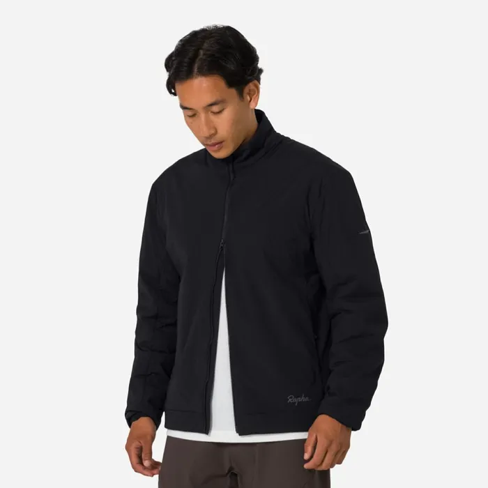 Men Insulated Jacket Blackgreyolive Greenmushroom Greywrought Iron Mercury Rapha Jackets and Vests