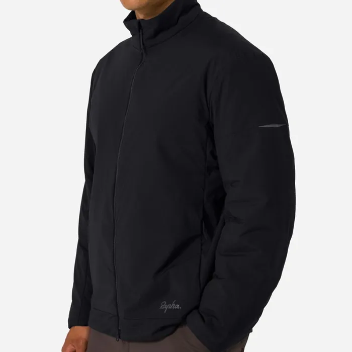 Men Insulated Jacket Blackgreyolive Greenmushroom Greywrought Iron Mercury Rapha Jackets and Vests