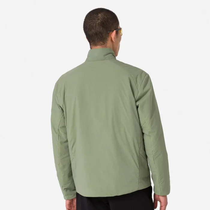 Men Insulated Jacket Blackgreyolive Greenmushroom Greywrought Iron Mercury Rapha Jackets and Vests