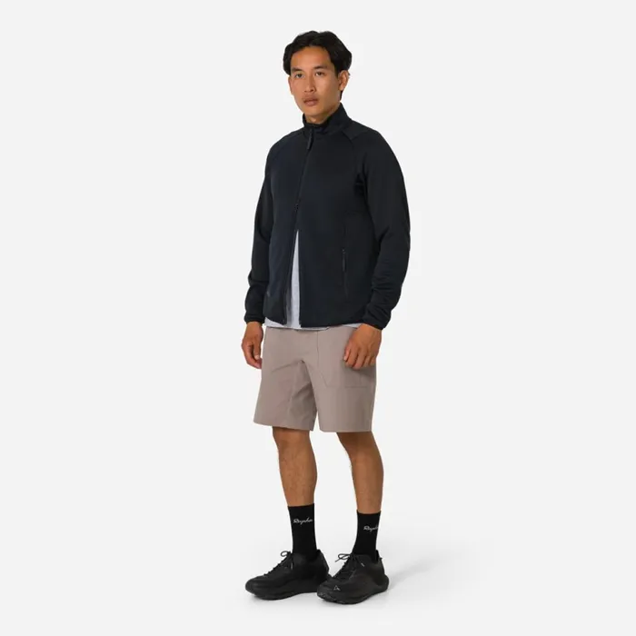 Men Insulated Long Sleeve Jersey Blackblackfaded Goldbrown Tint Rapha Archive