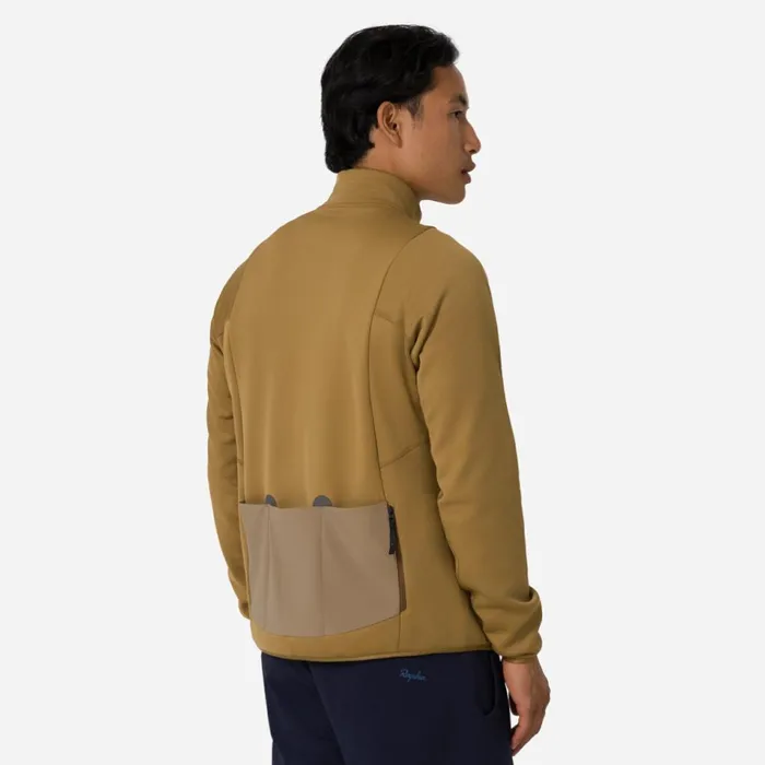 Men Insulated Long Sleeve Jersey Blackblackfaded Goldbrown Tint Rapha Archive