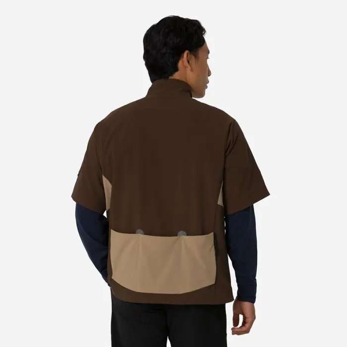 Men Insulated Short Sleeve Jersey Blackblackbrownbrown Tint Rapha Archive
