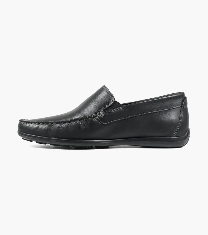 Men Intrepid Moc Toe Venetian Driver Black Florsheim Casual Shoes