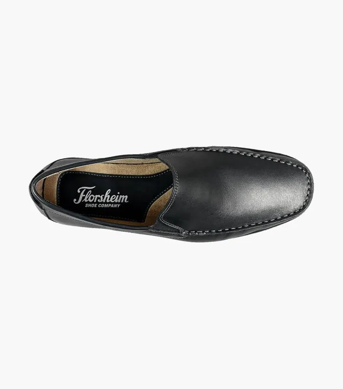 Men Intrepid Moc Toe Venetian Driver Black Florsheim Casual Shoes