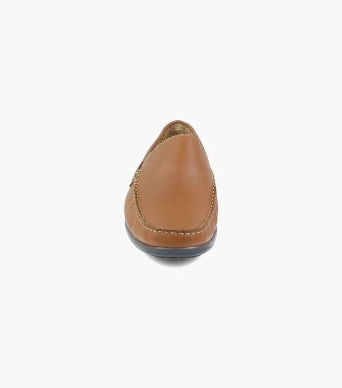 Men Intrepid Moc Toe Venetian Driver Cognac Florsheim Casual Shoes
