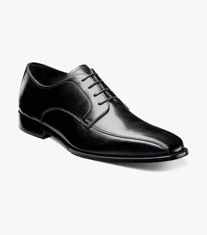 Men Jacobi Bike Toe Oxford Black Florsheim Dress Shoes