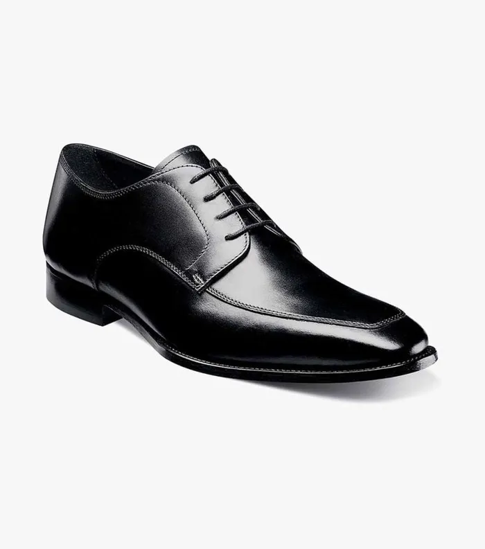 Men Jacobi Moc Toe Oxford Black Florsheim Dress Shoes